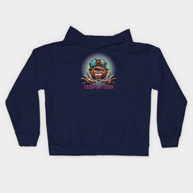 Chimp-mo-tized Kids Hoodie by ChetArt